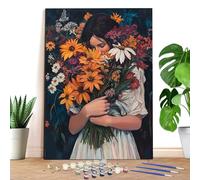 Reofrey Pintura por Numeros Adultos Día de la Madre 40x50cm - Lienzo Sin Marco, Paint By Numbers Adult Incluye Pinceles Y Acrílicos - Arte Relajante Para Principiantes, Decoración Del Hogar ER433