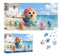 Reofrey Puzzle 1000 Piezas - Fiesta de Chicas del Mar, Rompecabezas de Forma Especial Puzzles, Desafío Imposible, Juego Divertido En Familia y Decoración Única Hogar 41x80 cm - Idea