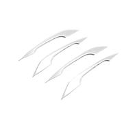 REOKIP 4 Protectores Manijas Exteriores De Puertas Coche Para A4 B9 A5 F5 Q5 FY 2018 2019 Manija Puerta Exterior(Plata)