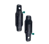 REOKIP Manija Exterior De Puerta Para Kia Para Sorento 2003 2004 2005 2006 2007 2008 2009 Color Negro Cromado Delantera Trasera Izquierda Derecha(Black Front Pair)