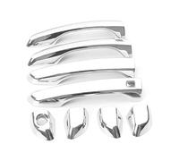 REOKIP Manijas Exteriores De Puerta Fibra Carbono Para Hyundai Para Sonata LF 2015 2016 2017 2018 2019(Chrome,Double hole)