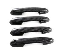 REOKIP Para Toyota Para Land Cruiser 300 J300 LC300 2022 2023 Juego 4 Embellecedores Manijas Exteriores Puertas Manija Puerta Exterior(Carbon texture)