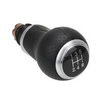 REOKIP Pomo De Palanca Cambios Para Ibiza 6J 12 Mm 5/6 Velocidades Plástico ABS Cuero Sintético Palanca De Cambios Pomo(Silver 5 gear R)