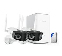 Reolink 16MP Camara Vigilancia WiFi Exterior con Doble Lente，Vista Panorámica de 180°, Detección Inteligente, Home Hub Pro con HDD de 2TB para Cámara de Vigilancia, Home Hub Pro + 2X Duo 3 WiFi