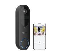 Reolink 2K Timbre Inalámbrico Exterior Impermeable con Camara, Vista de 150°x150°, 2,4/5GHz Wi-Fi, Alimentación por Batería/Cable, Detección de Persona/Vehículo/Paquete, Video Doorbell (Batería)