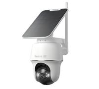 Reolink 4K 360° PT Camara Vigilancia WiFi Exterior Solar, 8MP Cámara con Auto-Seguimiento, Wi-Fi 6 de 2,4/5 GHz, Detección Inteligente, Visión Nocturna en Color, Argus PT Ultra + Panel Solar de 3W