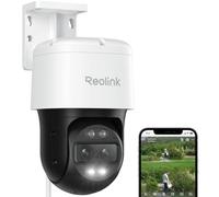 Reolink 4K 8MP PTZ Camara Vigilancia PoE Doble Lente con Zoom Híbrido 6X, 355° Pan y 90° Tilt, Color Visión Nocturna, Detección Inteligente, Seguimiento Automático, Audio Bidireccional, TrackMix PoE