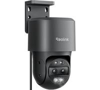 Reolink 4K 8MP PTZ Camara Vigilancia PoE Doble Lente, Zoom Híbrido 6X, 355° Pan y 90° Tilt, Color Visión Nocturna, Detección Inteligente, Seguimiento Automático, Audio Bidireccional, TrackMix PoE Gris
