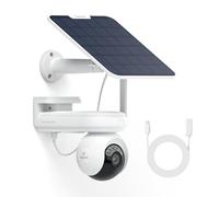 Reolink 4K Camara Vigilancia Exterior Solar, Batería Recargable de 20000 mAh, Visión Nocturna ColorX, Vista de 360° con Seguimiento Automático, Altas PT Ultra + Cable de Extensión de Panel Solar 4,5 m