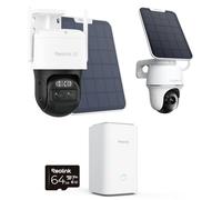 Reolink 4K Camara Vigilancia WiFi Exterior Solar 360 con Auto-Seguimiento, Almacenamiento Local Expandible, 2.4/5GHz Wi-Fi 6, Visión Nocturna en Color,