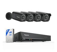 Reolink 4K Kit Camaras de Seguridad, NVR 8CH con 2TB HDD, RLK8-800B4 Negro