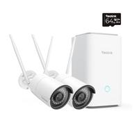 Reolink 5MP Camara Vigilancia WiFi Exterior, 2.4/5GHz Cámara IP, Detección Inteligente, Home Hub para Cámara Vigilancia, 4K Live View & Playback, Home Hub con microSD de 64 GB + 2X RLC-510WA