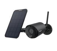Reolink 5MP Camara Vigilancia WiFi Exterior Batería, Cámara IP de Seguridad Sin Cables con Panel Solar, Detección Humana, Audio de 2 Via, 2K Visión Nocturna, Impermeable, Alexa, Argus Eco (Negro)