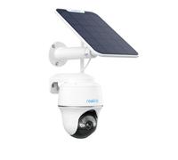 Reolink 5MP Camara Vigilancia WiFi Exterior Bateria Solar, Argus PT 5MP Cámara de Vigilancia 360° con Panel Solar, Cámara IP Sin Cable con Detección Smart, Cloud, Audio de 2 Via, Compatible con Alexa