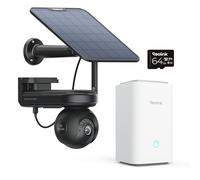 Reolink Altas PT Ultra Negro+ Home Hub, La Primera Cámara De Seguridad Solar 4K para Exteriores con Grabación Continua, Seguimiento Automático, Visión Nocturna ColorX, Almacenamiento Local Expandible