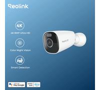 Reolink Argus Series 4K 8MP WiFi cámara de seguridad cámara IP inalámbrica para exteriores batería/cámaras de vigilancia alimentadas por energía Solar