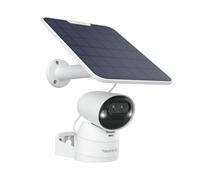 Reolink Argus Track, 4K Cámara Vigilancia WiFi Exterior Solar con Doble Lente, PTZ IP Cámara con Visión Nocturna en Color& Zoom, Seguimiento Automático, Detección de IA, Audio de 2 Vias