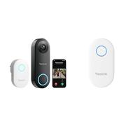 Reolink Bundle of Timbre con Camara Exterior 2K+ WiFi 2,4/5GHz Impermeable Chime Plus, Compatible con Doorbell WiFi/PoE V2/V3 y batería
