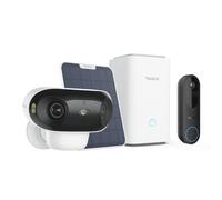 Reolink Bundle of Timbre Inalámbrico 2K con Cámara y Home Hub Argus 4 Pro 4K Cámara Solar WiFi, Visión Nocturna ColorX, Gran Angular 180°, Wi-Fi 6, Detección Inteligente, Sin Cuotas