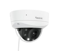 Reolink Cámara 4K PoE para Exteriores, Zoom óptico 5X, antivandálica IK10, Audio bidireccional, focos de visión Nocturna en Color, detección de Personas/vehículos/Animales, lapso de Tiempo, RLC-843A