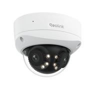Reolink Cámara Seguridad Exterior PoE 16MP UHD 180° Panorámica, Lente Dual, Motion Track, Vista Nocturna a Color, Focos, Detección y Alerta Inteligente, Audio Bidireccional, IK10, IP67, Duo 3V PoE