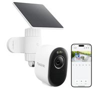 Reolink Cámara Solar para Exteriores, 3K 5MP, WiFi Inalámbrica de 2,4/5 GHz, Detección de IA, Filtro de Alarma, Visión Nocturna a Color con Foco, Audio Bidireccional, Argus 3 Pro + Solar Panel Lite