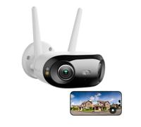 Reolink Camara Vigilancia Exterior de 16 MP con Vista panorámica de 180° | Doble lente, Wi-Fi 6 doble banda, detección personas/vehículos/animales, grabación 24/7, búsqueda vídeos IA, Elite Pro WiFi