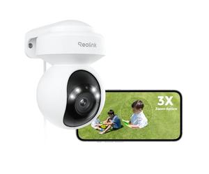 Reolink Camara Vigilancia WiFi Exterior 4K 8MP PTZ, E1 Outdoor Pro | Cámara WiFi Exterior Dual 2,4/5 GHz WiFi 6, Detección Personas/Vehículos/Animales, Visión Nocturna Color, Audio Bidireccional