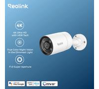 Reolink ColorX 4K 8MP PoE cámara de seguridad exterior con visión nocturna de Color verdadero HDR Tech detección inteligente AI cámara IP de Audio bidireccional