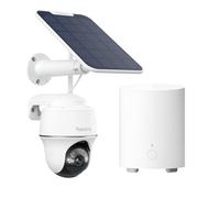 Reolink Kit 1+1: Cámara Solar 5 MP Argus PT + Home Hub Mini - Sistema de Vigilancia Sin Cable con Almacenamiento Local sin Suscripción, Visión 360° y Detección Inteligente