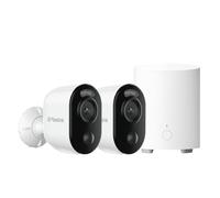 Reolink Kit 2+1: 2 Cámaras Solares Argus 3 Ultra 4K + 1 Home Hub Mini - Sistema 100% Inalámbrico con Visión Nocturna a Color, WiFi de Doble Banda y Almacenamiento Local sin Suscripción