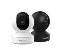 Reolink Kit de 2 Cámaras de Seguridad Interior E1 Pro 3K 5MP (Blanco y Negro), Wi-Fi de Doble Banda 2,4/5 GHz, Seguimiento Automático, Detección de Llanto, Visión Nocturna, Audio Bidireccional
