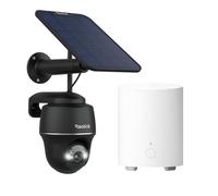 Reolink Kit de Cámara de Vigilancia 1+1: Cámara Solar Argus PT de 5MP Negro + Home Hub Mini, Sistema Inalámbrico con Almacenamiento Local (sin Suscripción), Visión de 360° y Detección de Movimiento