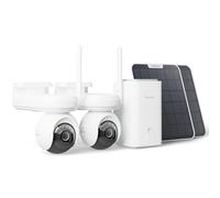 Reolink Kit de cámara Solar inalámbrica para Exteriores 4K, 2 Altas PT Ultra con Home Hub y batería Recargable de 20000 mAh