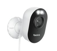 Reolink Lumus, Cámara de Seguridad Exterior 2K 4MP, Reflectores, Wi-Fi Banda Dual 2,4/5GHz, Enchufable, Detección de Movimiento con Alertas, Comunicación Bidireccional, Almacenamiento Local