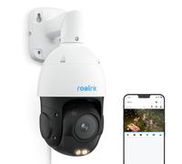 Reolink PoE 4K Cámara Vigilancia Exterior PTZ, 5X Zoom Óptico 3D, 360°/90° Pan & Tilt, Auto-Seguimiento, Audio Bidireccional, Detección Persona/Vehículo/Animale, Visión Nocturna a Color, RLC-823S1