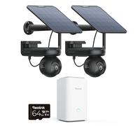 Reolink Set de 2 Cámaras Altas PT Ultra con Panel Solar, 4K 360° PT Camara Vigilancia WiFi Exterior con Seguimiento Automático, Color X Visión Nocturna, Gestión Central y Almacenamiento, WiFi 6