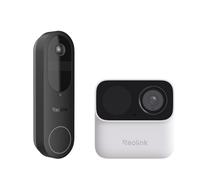 Reolink Timbre a Batería 2K y Argus MagiCam Cámara Inalámbrica Magnética Exterior/Interior, Vista 1:1, Detección de Paquetes/Personas, Wi-Fi 2,4/5GHz, IP67, Almacenamiento Local