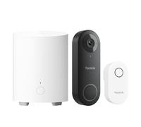Reolink Video Doorbell PoE 2K+ 180° + Home Hub Mini | Timbre PoE Exterior Impermeable, Audio Bidireccional, Detección de Personas, Visión Nocturna, Almacenamiento Local Seguro y Acceso Remoto