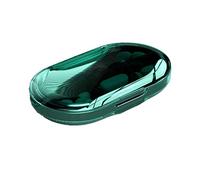 REOOHOUSE Pastillero portátil para medicamentos diarios, organizador de suplementos semanales, material premium sin BPA (verde oscuro)