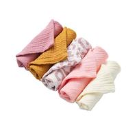Reoyloep Reyloep Toallitas húmedas para bebés Muslin, 5 Piezas con Toallas cuadradas Muslin 23x23cm / 9.06 "x9.06 toallitas de algodón para bebés súper Suaves