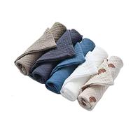 Reoyloep Reyloep Toallitas húmedas para bebés Muslin, 5 Piezas con Toallas cuadradas Muslin 23x23cm / 9.06 "x9.06 toallitas de algodón para bebés súper Suaves