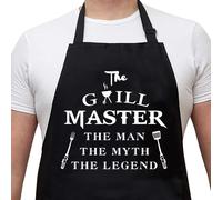 Reoz Diverts Delants for Men - The Grill Master the Man the Myth the Legend - Cooking Grilling BBQ Chef Delantal para un marido pap Regalos Aceite i