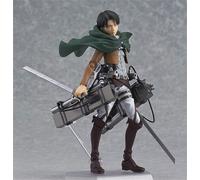 REOZIGN Ataque de Titanes, Levi·Ackerman 19 cm/7,5 Pulgadas, Figura de Personaje de PVC con Cara Variable, Modelo de Adorno Coleccionable, Regalo para los Fans del Anime, AURE0934-FR