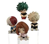 REOZIGN Deku, Todoroki Shoto, Bakugo Katsuki Figure, Q Version Figuras Animadas 6 cm / 2,4 pulgadas Modelo de personaje de juego hecho a mano Decoración Craft Gift (b)