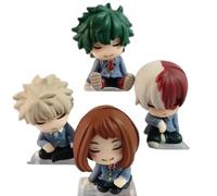 REOZIGN Deku, Todoroki Shoto, Bakugo Katsuki Figure, Q Version Figuras Animadas 6 cm / 2,4 pulgadas Modelo de personaje de juego hecho a mano Decoración Craft Gift (a)