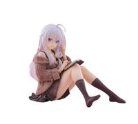 REOZIGN Elaina Figura Jersey sentado leyendo Elaina Anime 12 cm/4,7 pulgadas PVC Personaje Cosplay Modelo Artesanía para los fanáticos del anime Regalo
