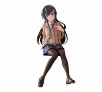 REOZIGN Figura Sakurajima Mai, Uniforme Sentado De Dibujos Animados Sakurajima Mai, 12 cm/4.7 Pulgadas, Modelo De Personaje De Juego, Decoración De Oficina, Regalos