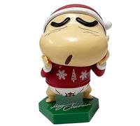 REOZIGN Figura Shinnosuke, Gorro De Santa Versión Q Shinnosuke Nohara, 11 Cm, Cosplay Hecho a Mano de PVC, Recuerdo para los fanáticos del anime (b)