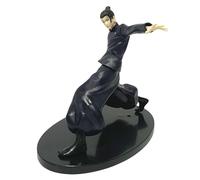 REOZIGN GetoSuguru, Figura GojoSatoru, Traje Negro De Pie 18cm/7.1inch PVC Personaje Cosplay Modelo Artesanía para los fanáticos del anime regalo (b)